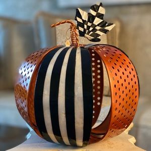MacKenzie-Childs Striped Filigree Pumpkin - Large ✨NWT✨